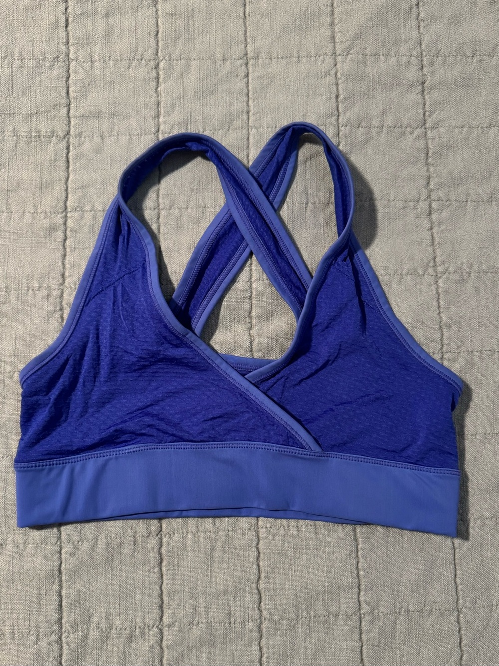 Purple sports bra